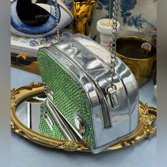 🆕 BETSEY JOHNSON 🧿 NWOT Get Toasted Green Crossbody Bag * NO POPTART WALLET* - Picture 4 of 14